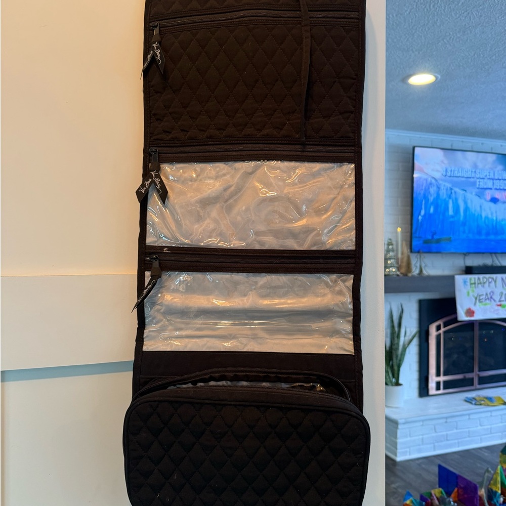 Vera Bradley Black Quilted Hanging Organizer